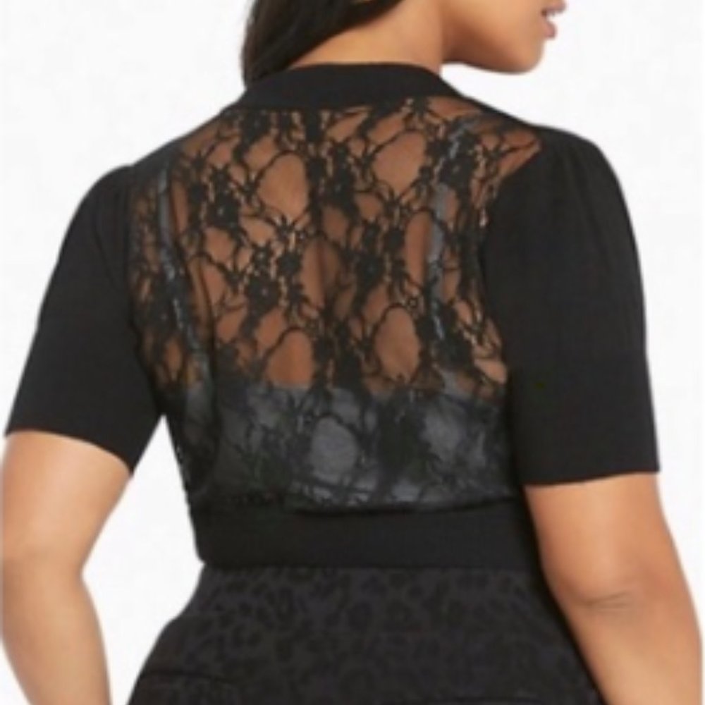 Black Lace Back Torrid Shrug